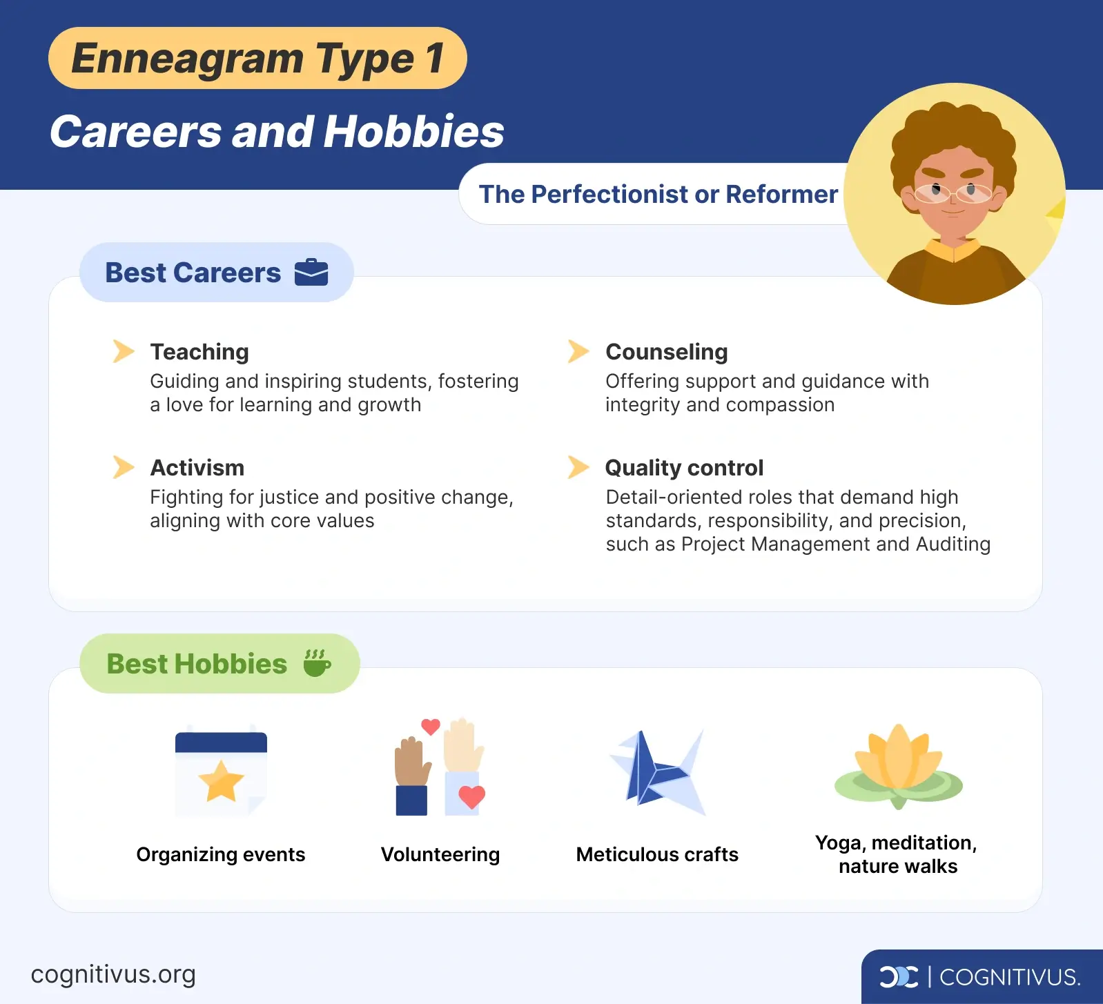 Enneagram type 1 careers and hobbies