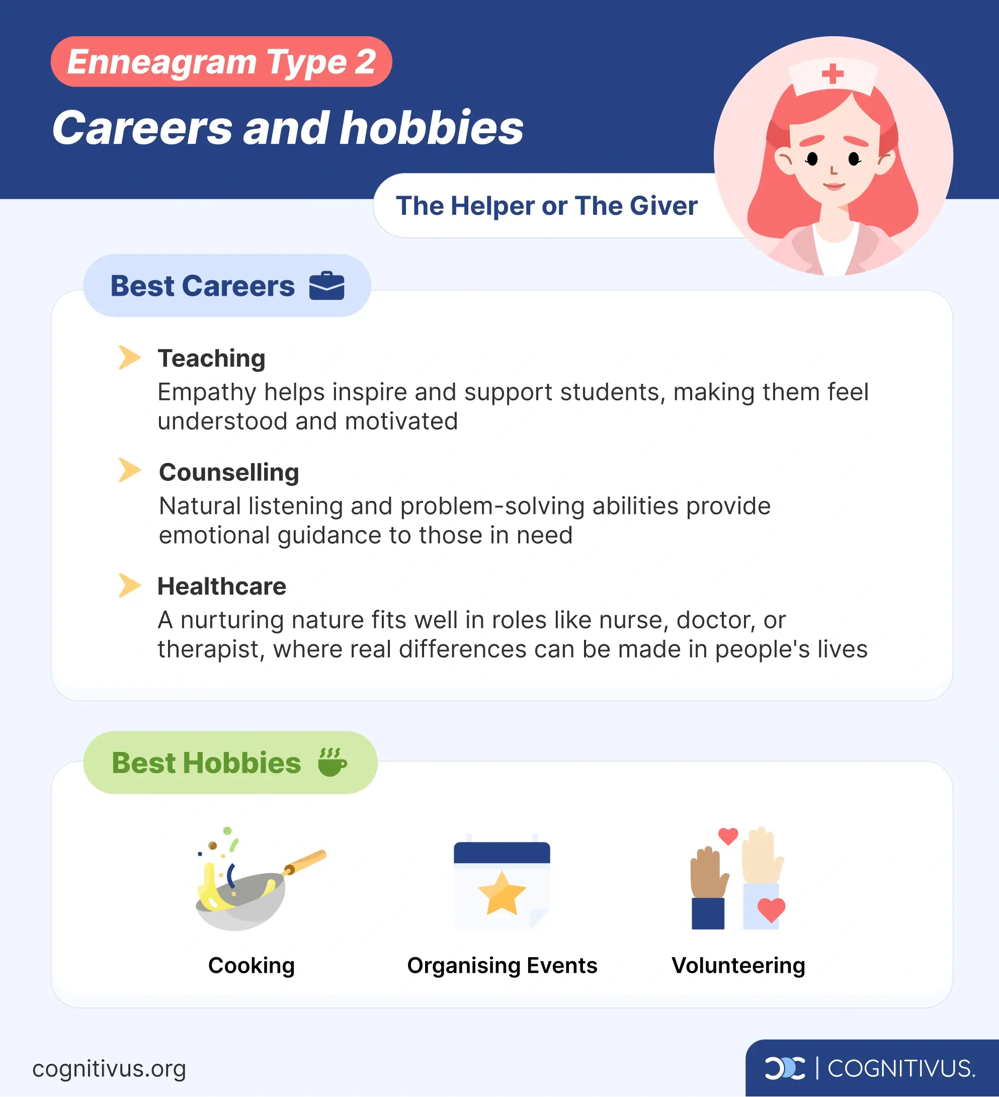 Enneagram type 2 careers and hobbies