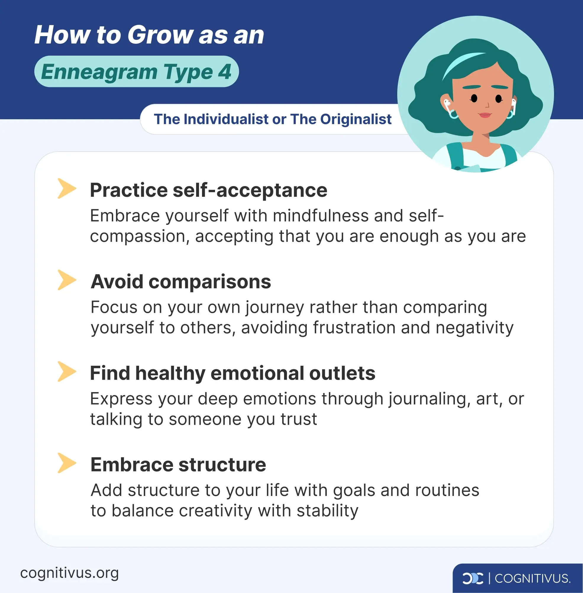 Growth path and tips for Enneagram type 4