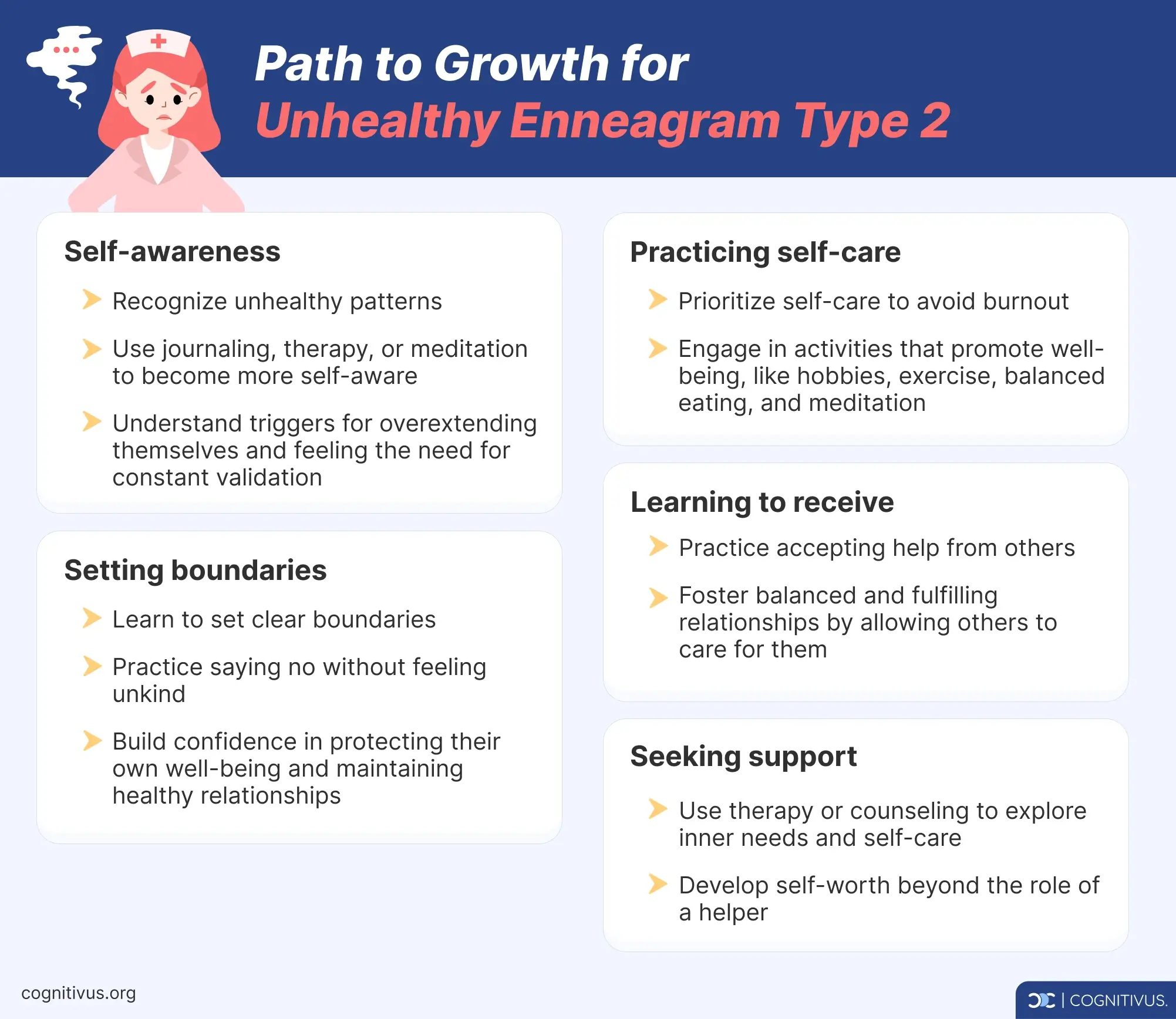 How to grow as an unhealthy Enneagram type 2